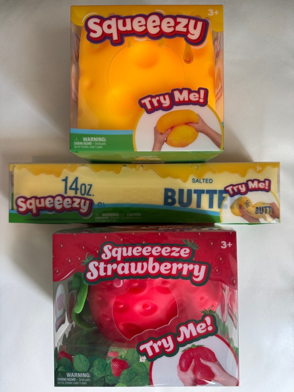 SHIPS TODAY! Butter Cheese Strawberry Sunny Days Squeezy Squishy Toy New TikTok